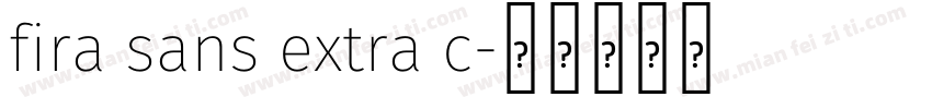 fira sans extra c字体转换